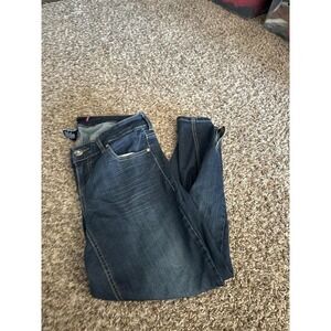 Torrid Denim Skinny Jeans Dark Wash Ankle Zip Stretch Plus Size 12